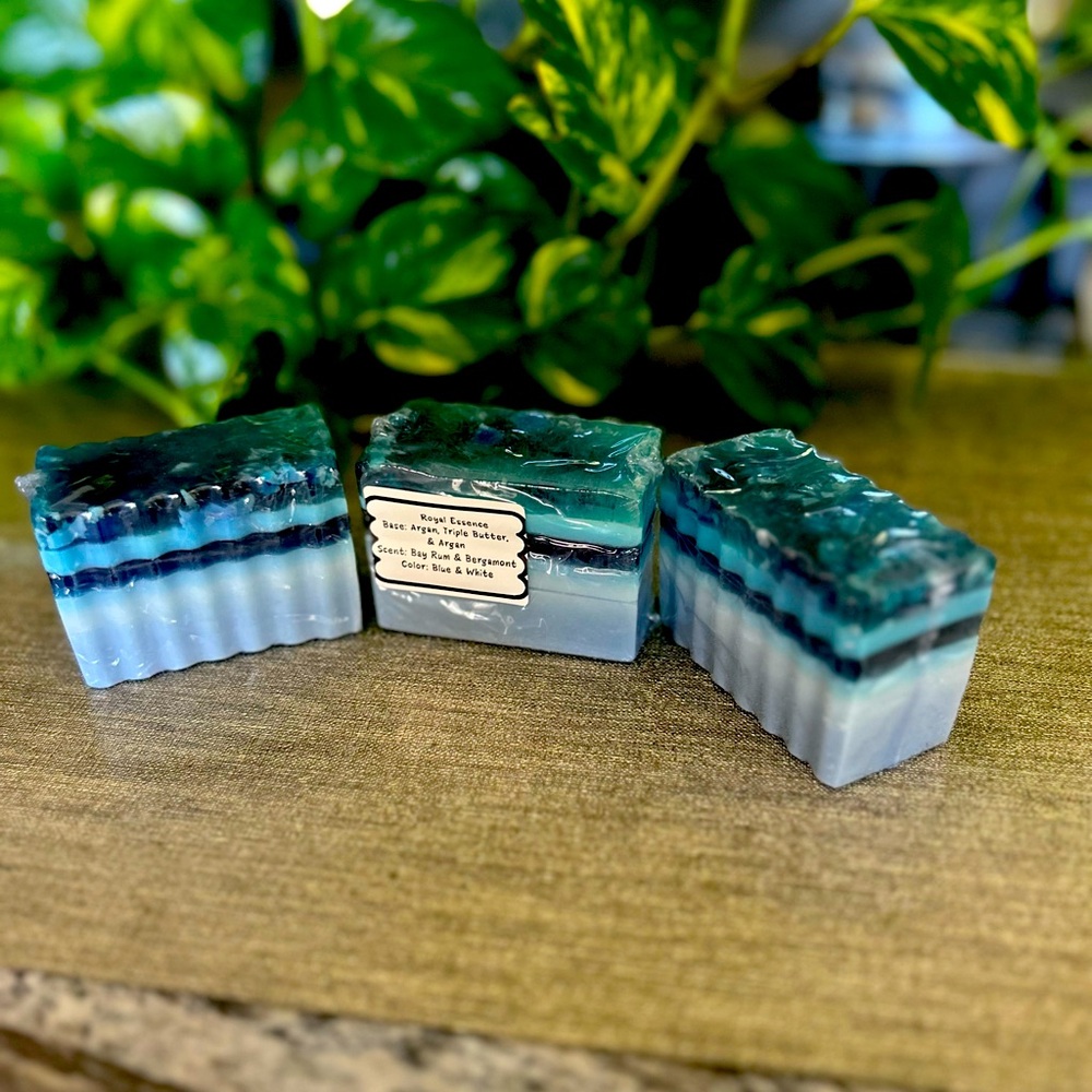 “Royal Essence “ - Blue and White Artisan Soap